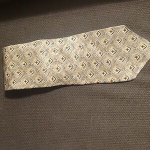 T.K.S. For Nordstrom, 100% Silk Men's Gold Patterned Suit Tie